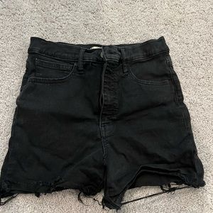 Madewell black shorts- size 28